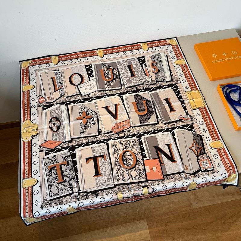 LV silk scarf hm (327)