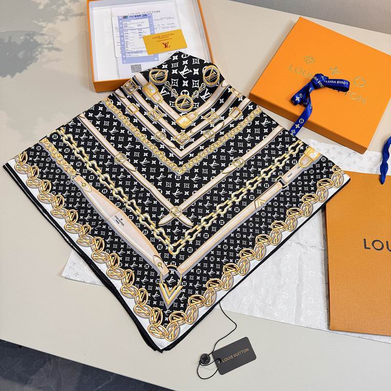 LV silk scarf hm (343)