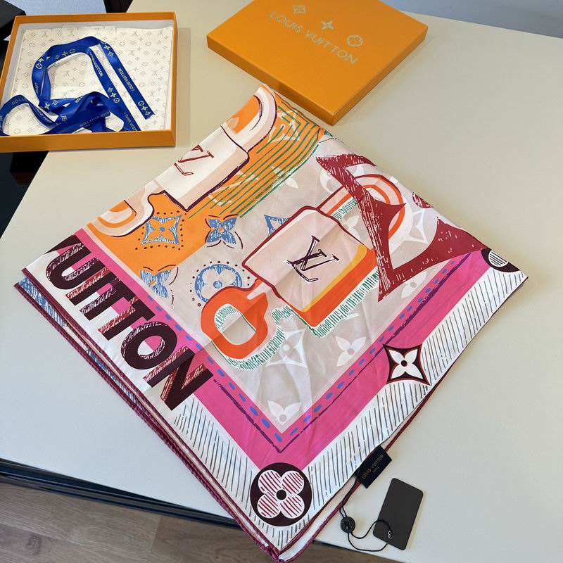 LV silk scarf hm (347)