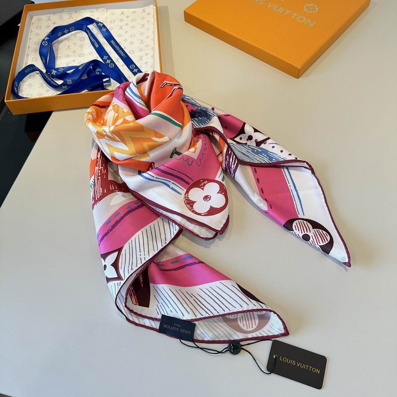 LV silk scarf hm (348)