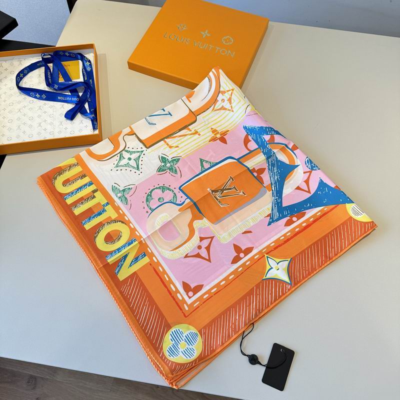 LV silk scarf hm (353)