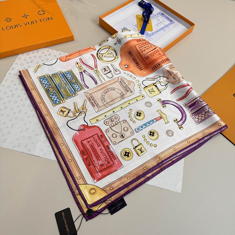 LV silk scarf hm (366)