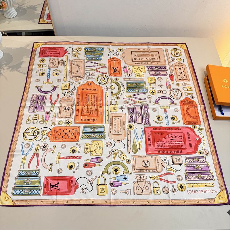 LV silk scarf hm (368)