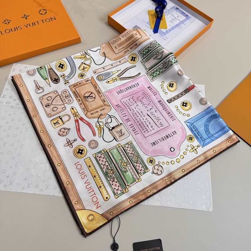 LV silk scarf hm (372)