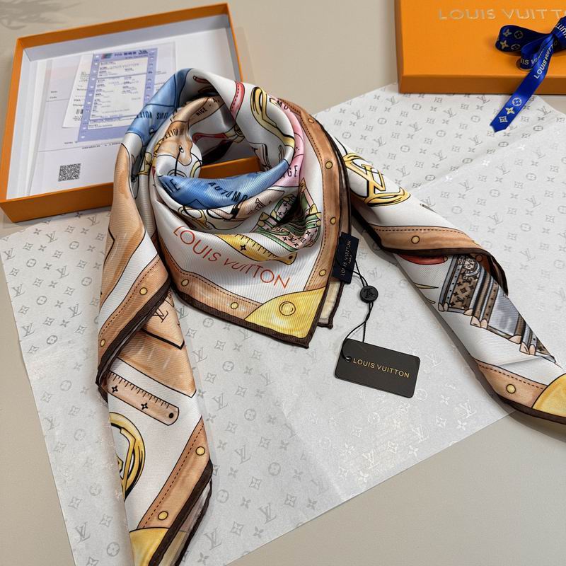 LV silk scarf hm (373)