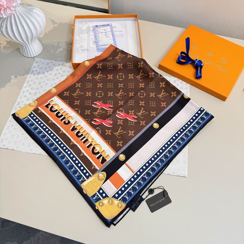 LV silk scarf hm (393)
