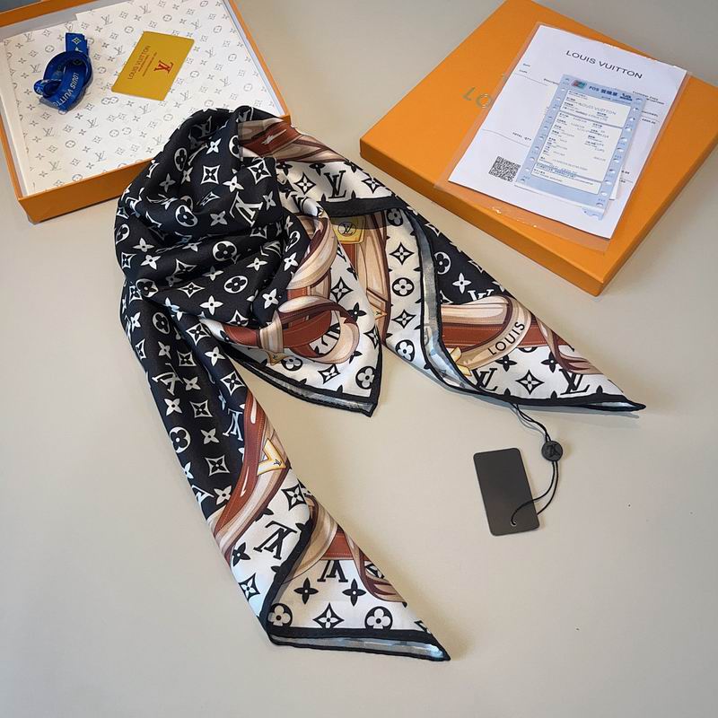 LV silk scarf hm (398)