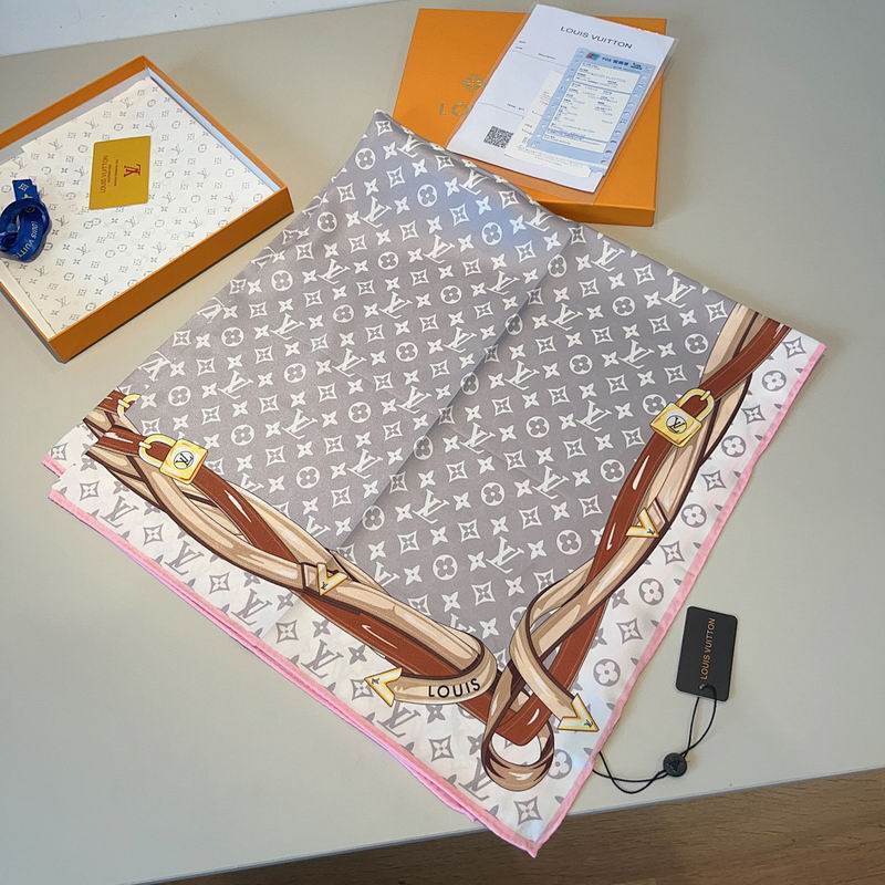 LV silk scarf hm (406)
