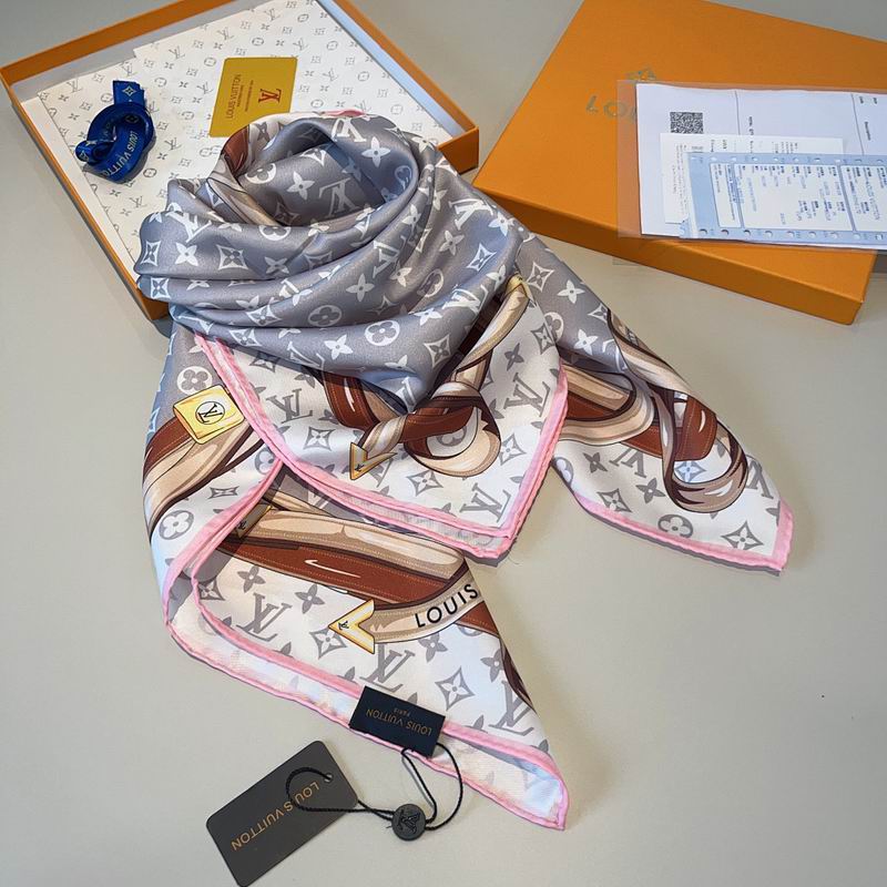 LV silk scarf hm (407)