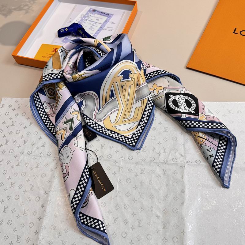 LV silk scarf hm (417)