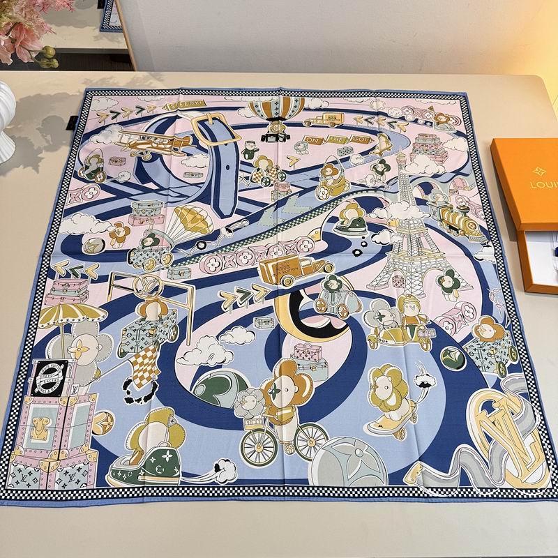 LV silk scarf hm (418)