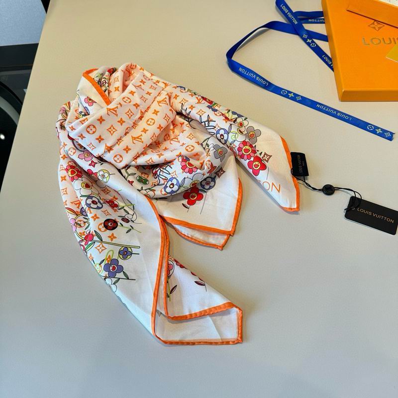 LV silk scarf hm (441)