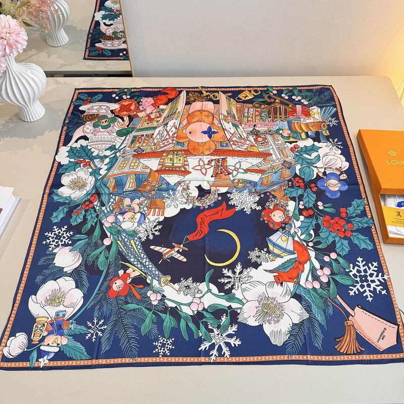 LV silk scarf hm (455)