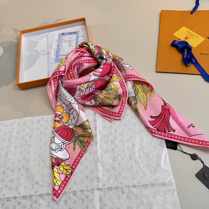 LV silk scarf hm (457)