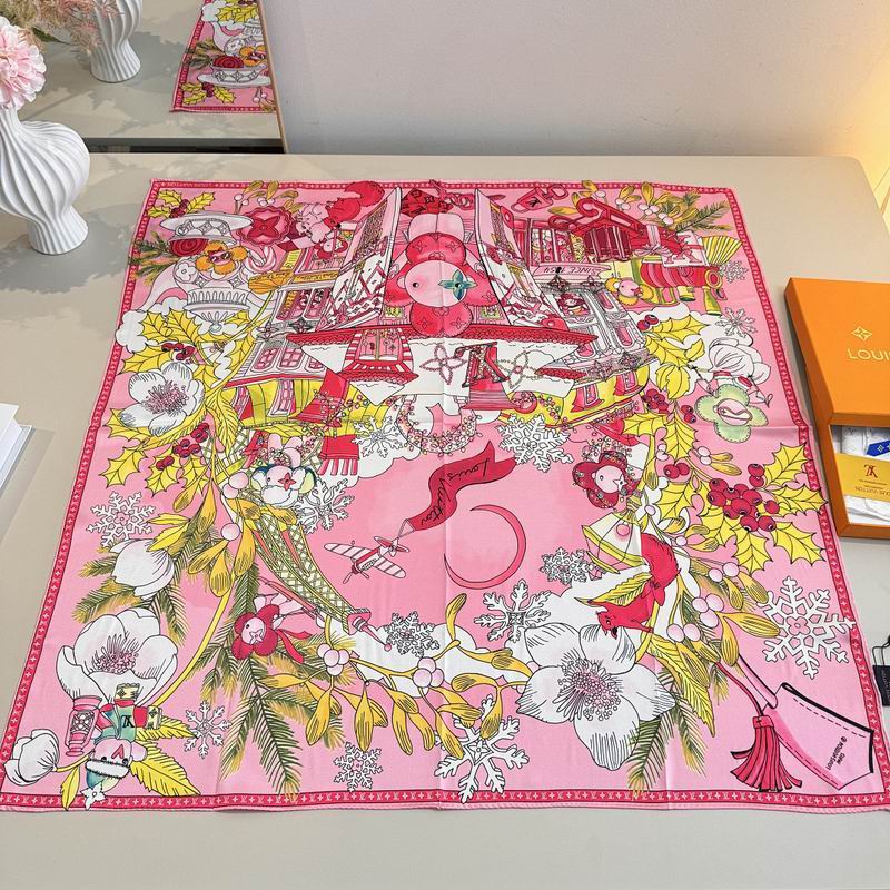 LV silk scarf hm (458)