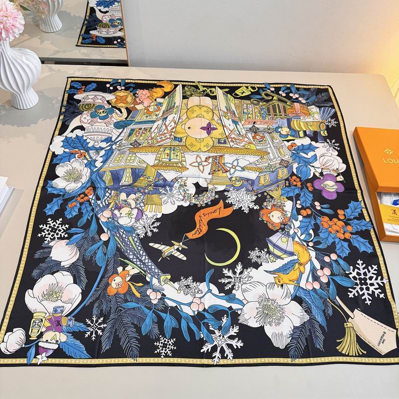 LV silk scarf hm (461)