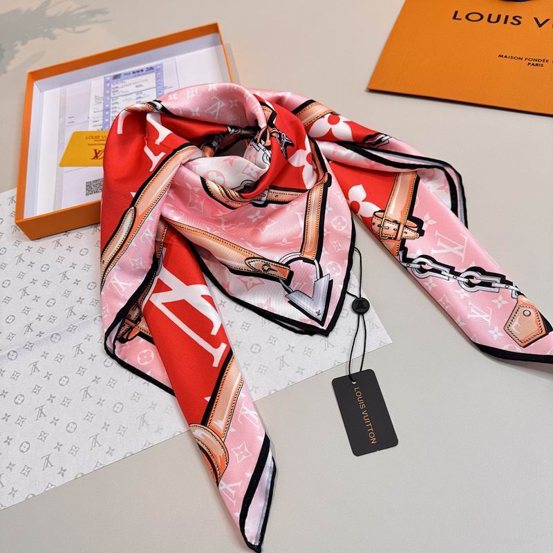 LV silk scarf hm (480)