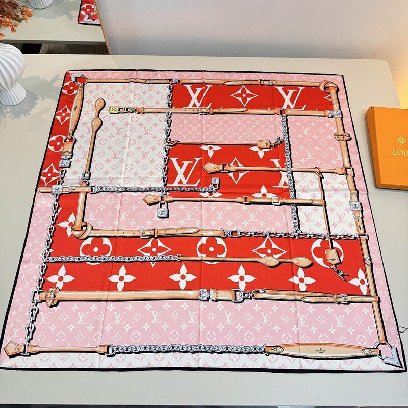 LV silk scarf hm (481)