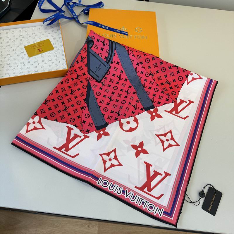 LV silk scarf hm (486)