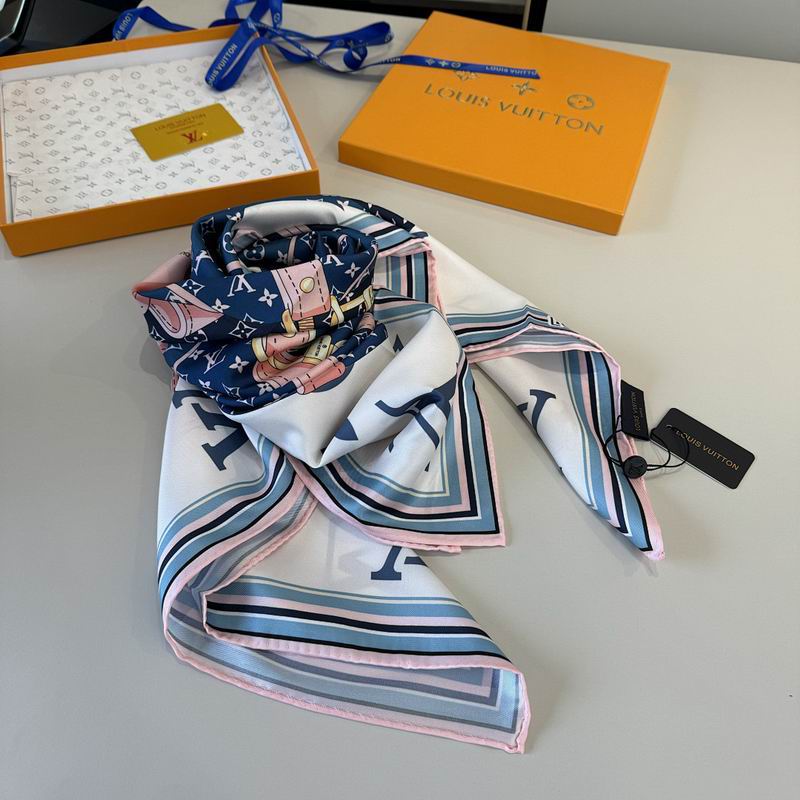 LV silk scarf hm (490)