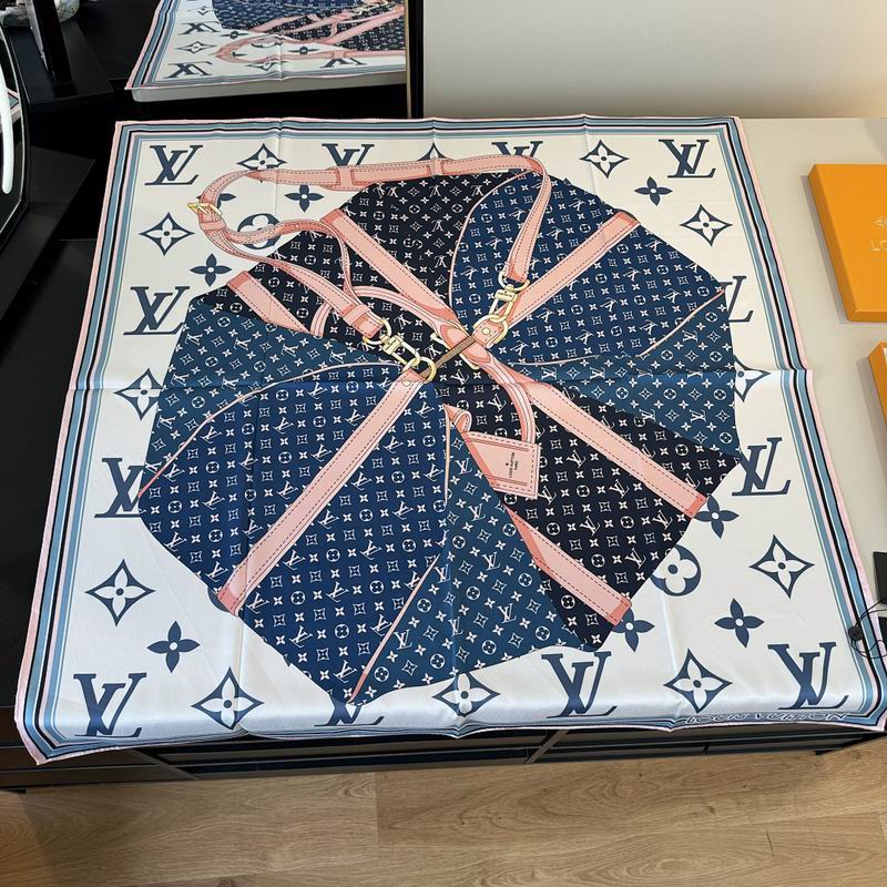 LV silk scarf hm (491)