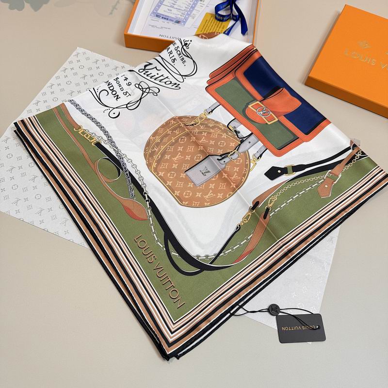 LV silk scarf hm (506)