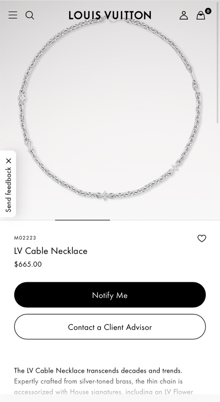 Lv Necklace 03yxs156 (1)