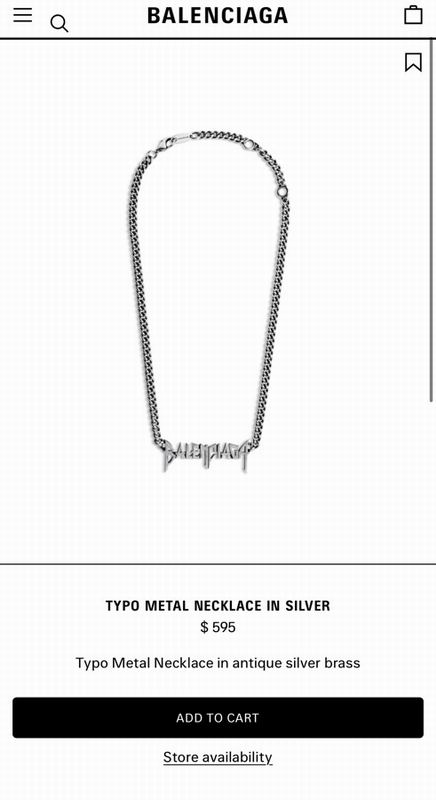Balenciaga Necklace  03yxs57 (2)