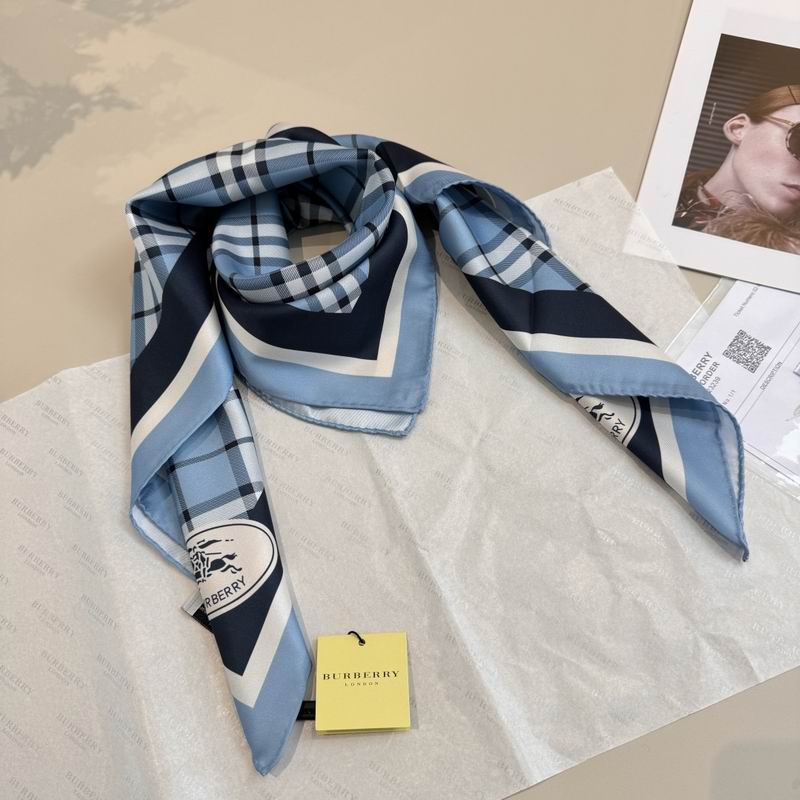 Burberry silk scarf 90X90cm E07 (12)