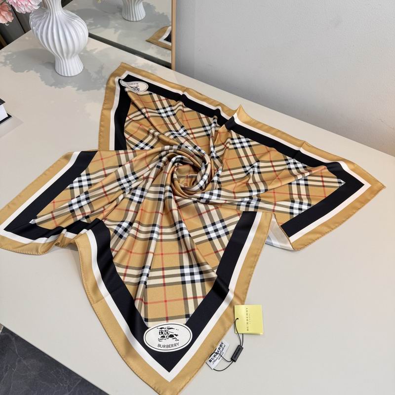 Burberry silk scarf 90X90cm E07 (2)