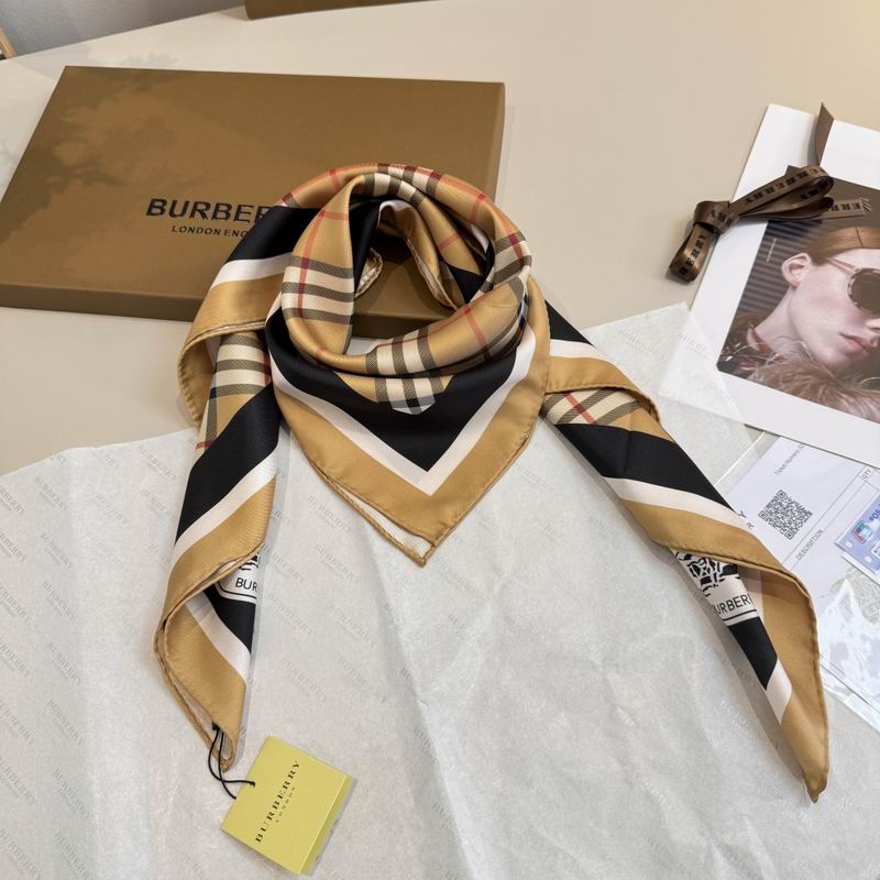 Burberry silk scarf 90X90cm E07 (3)