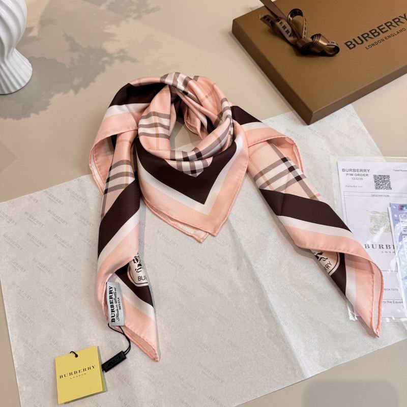 Burberry silk scarf 90X90cm E07 (31)