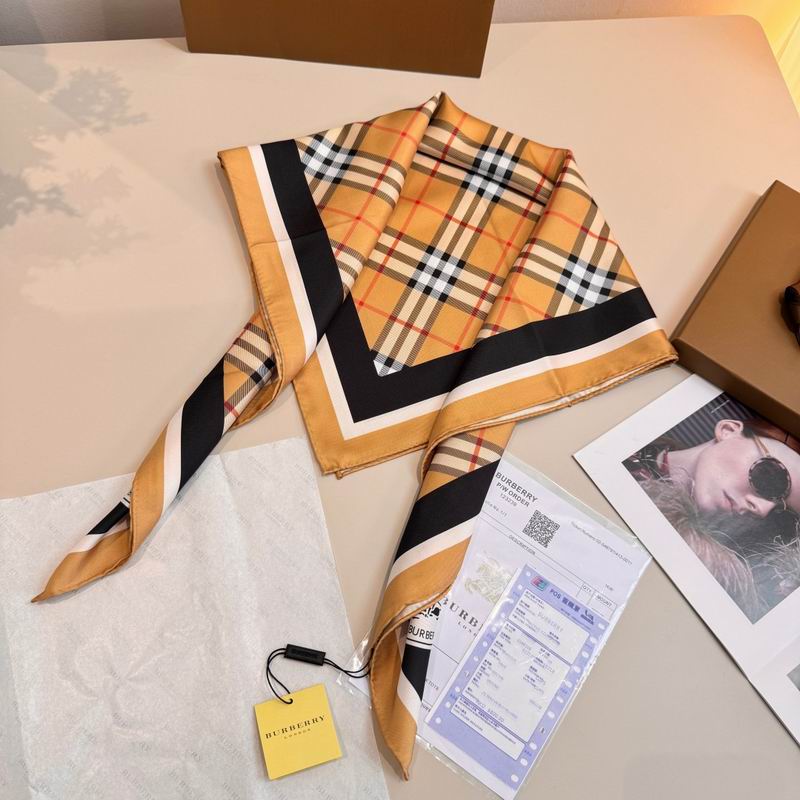 Burberry silk scarf 90X90cm E07 (4)