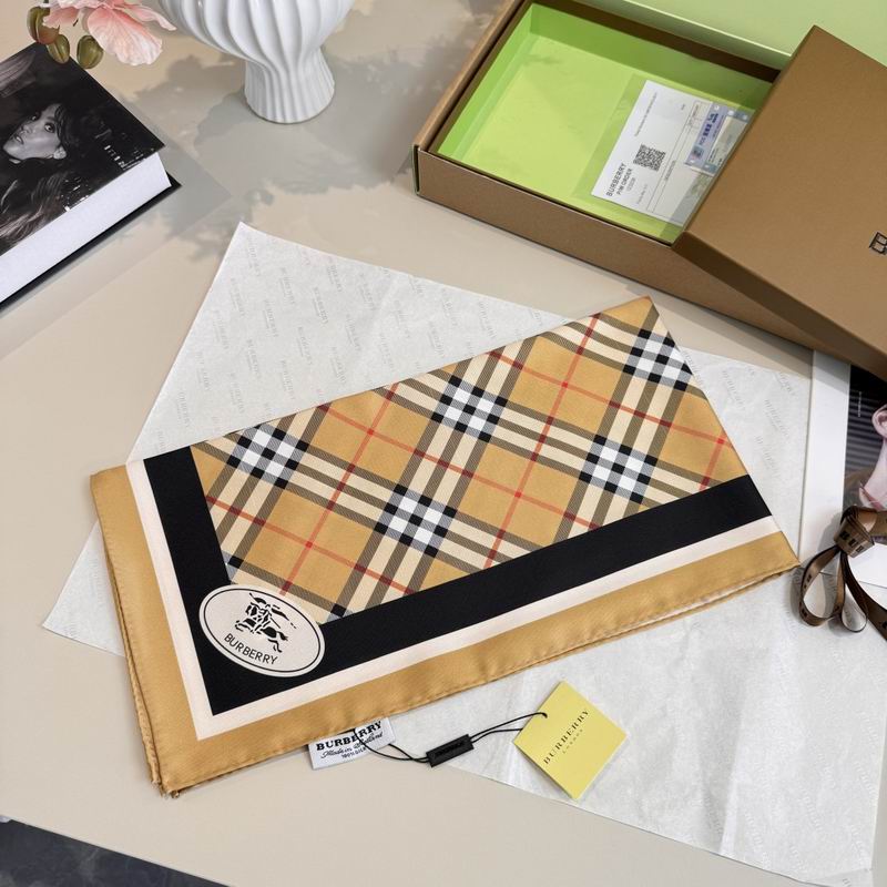 Burberry silk scarf 90X90cm E07 (6)