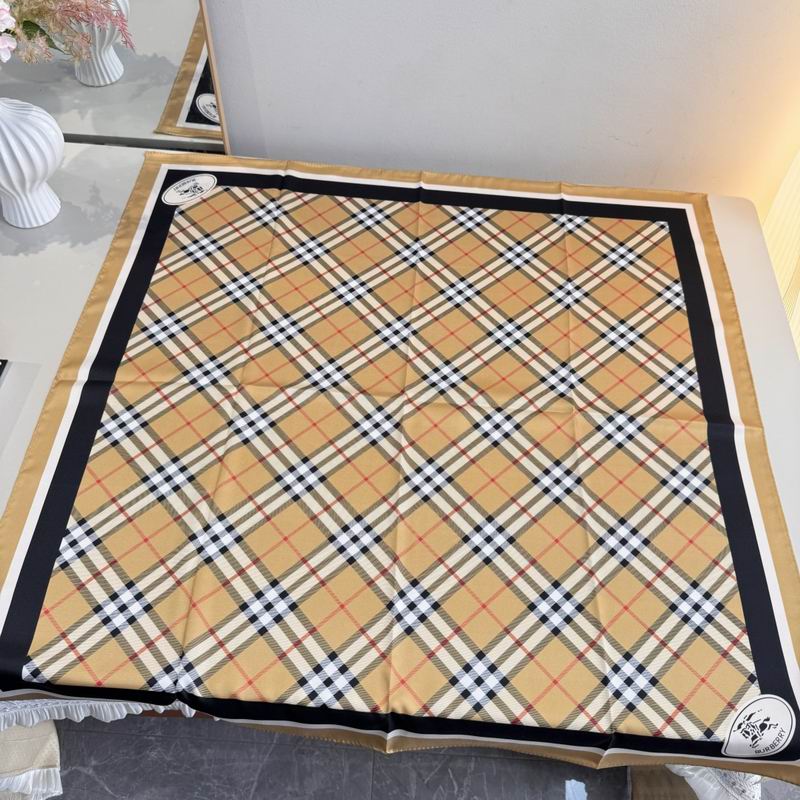 Burberry silk scarf 90X90cm E07 (8)