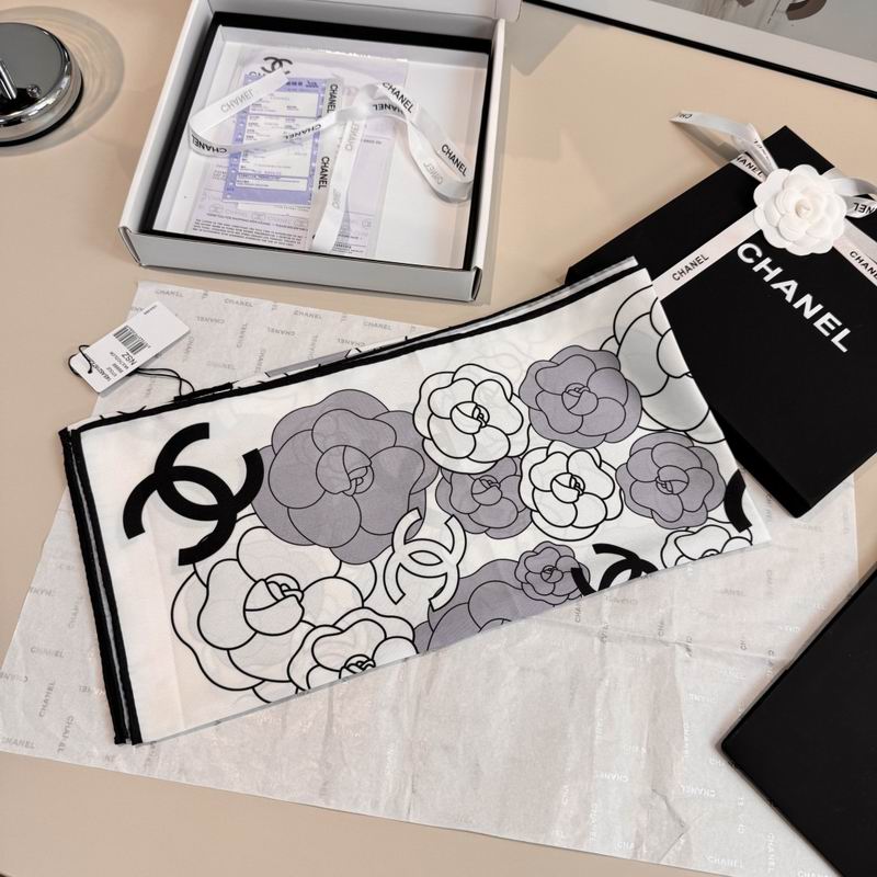 CHanel Silk Scarf 90X90cm E14 (25)