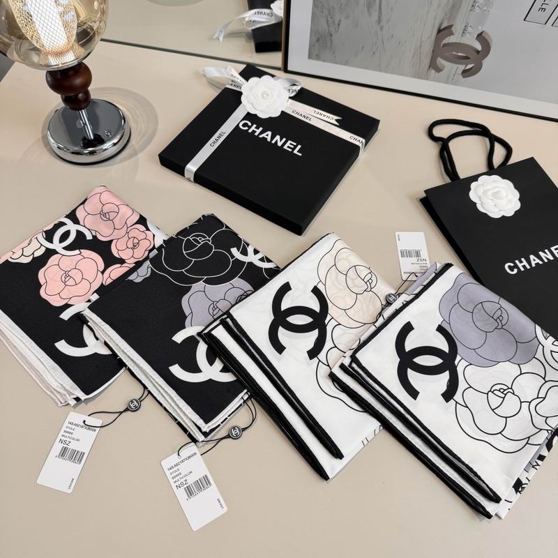 CHanel Silk Scarf 90X90cm E14 (28)