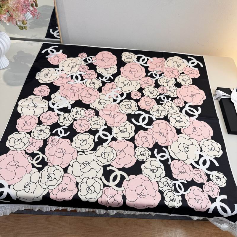 CHanel Silk Scarf 90X90cm E14 (9)