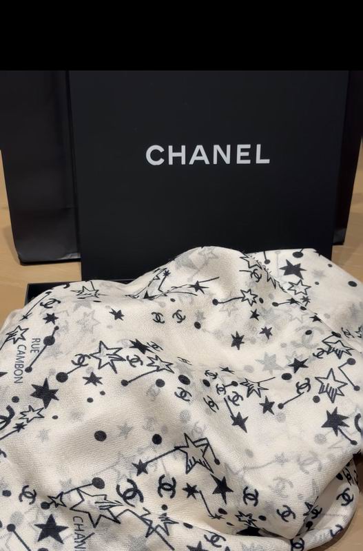 CHanel scarf 90X200cm 100%羊绒 E31 (2)
