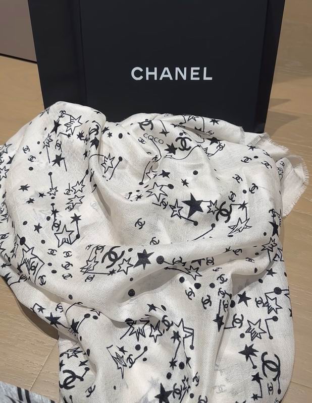 CHanel scarf 90X200cm 100%羊绒 E31 (3)