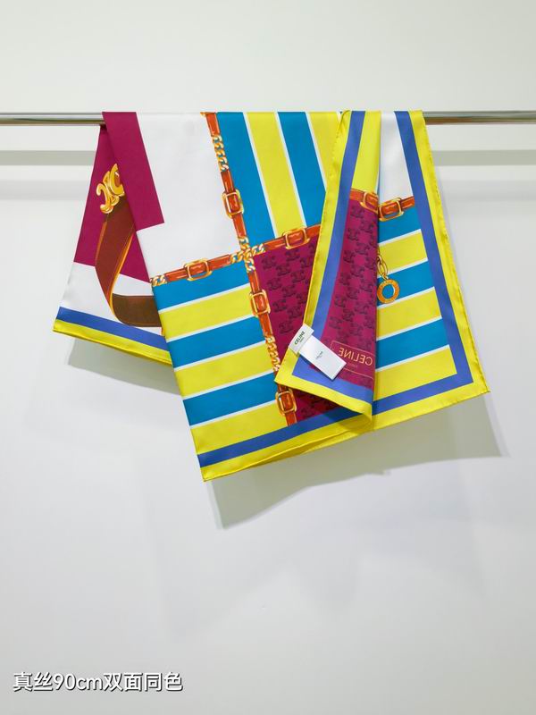 Celine silk scarf 90X90cm E25 (2)