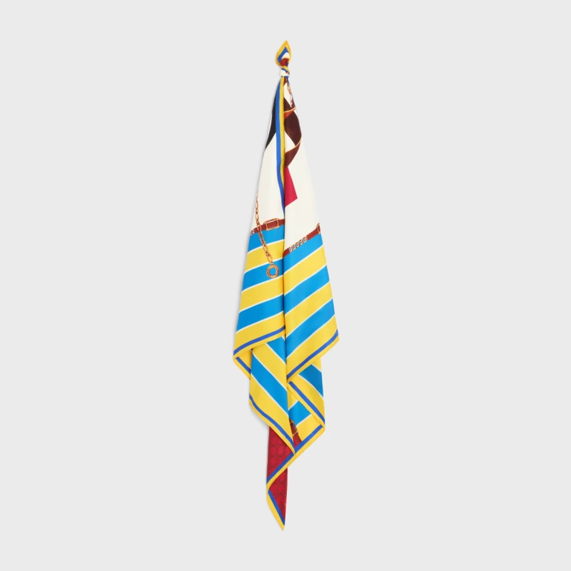 Celine silk scarf 90X90cm E25 (9)