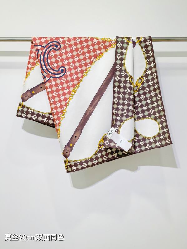 Celine silk scarf 90X90cm E33 (12)
