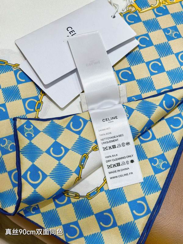 Celine silk scarf 90X90cm E33 (3)