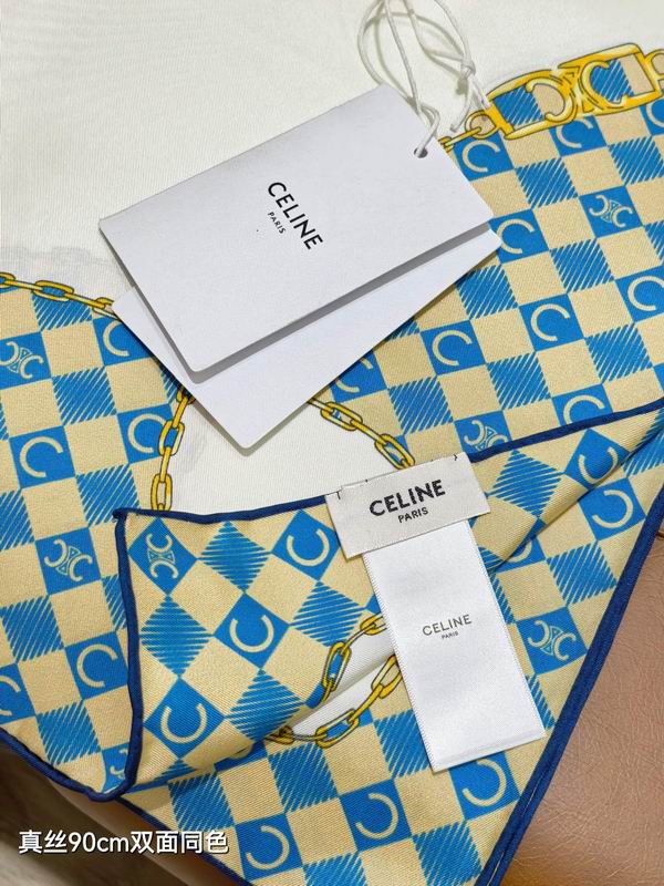 Celine silk scarf 90X90cm E33 (4)