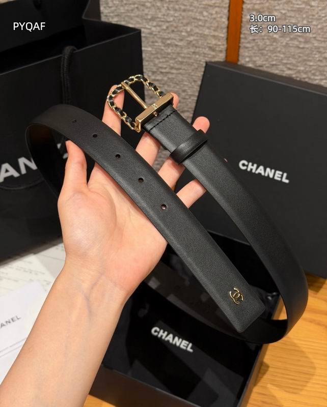 Chanel belt 30mmX90-115cm 8L (9)