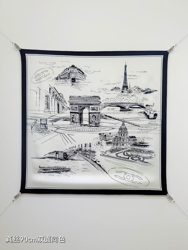 Chanel silk scarf hm (148)