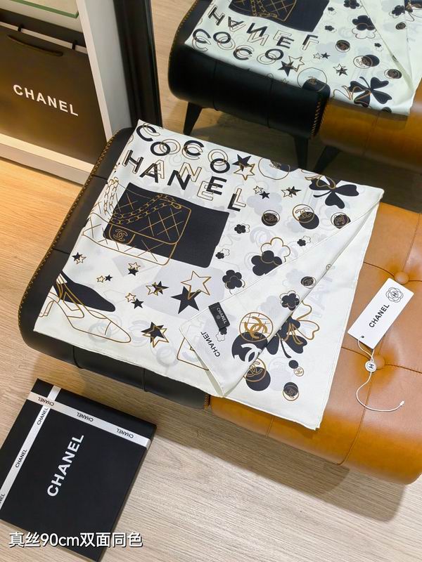 Chanel silk scarf hm (219)