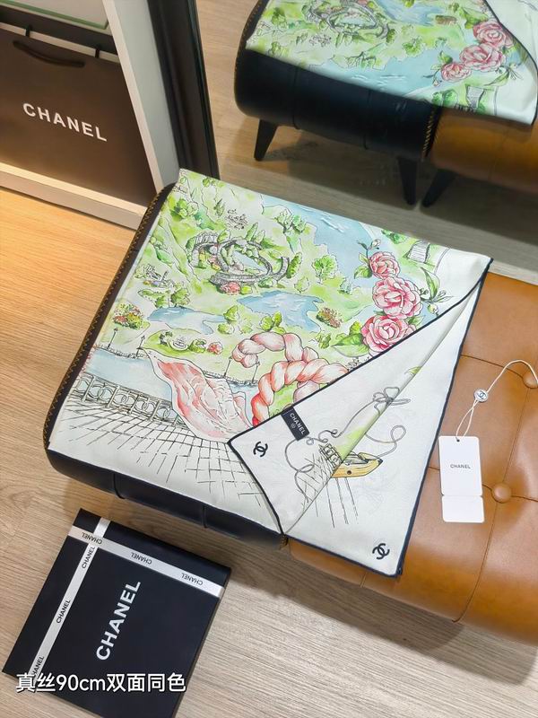 Chanel silk scarf hm (228)