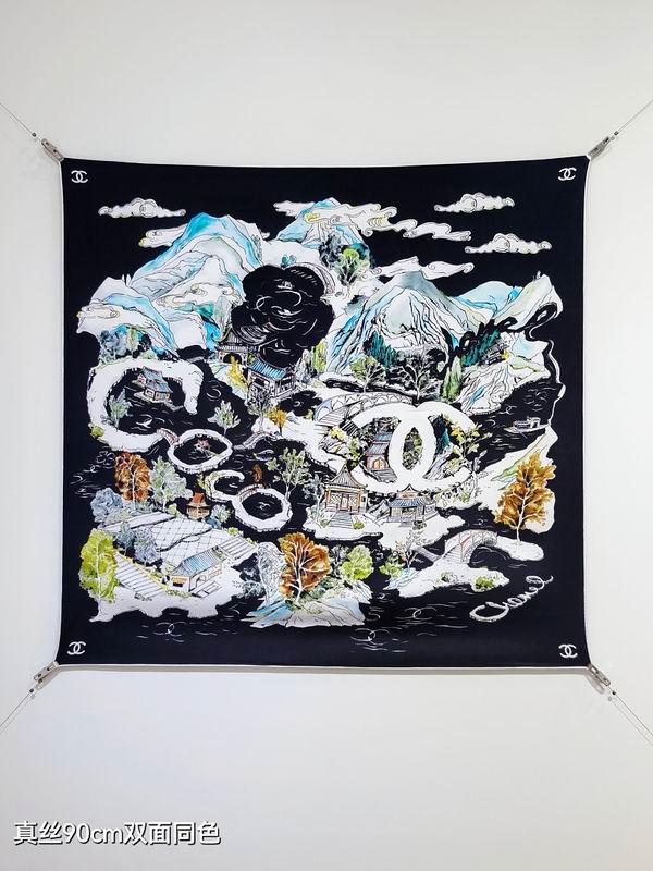 Chanel silk scarf hm (51)